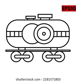 illustration of transportation line icon