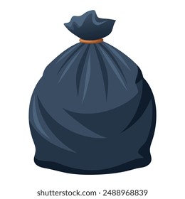 Illustration of trash bag Isolated on white