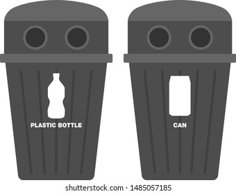 Illustration of a trash can.