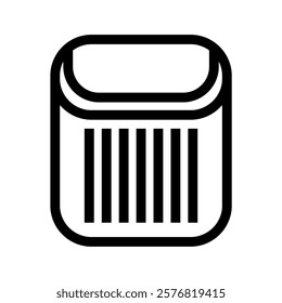 illustration of a trash can icon, for cleanliness