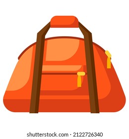 Illustration of travel bag. Image for travel or trip.