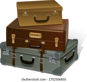 Illustration of travel bag, with white background vector