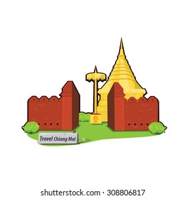 illustration. travel chiang mai