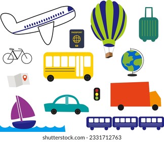 Illustration of Travel and Transport