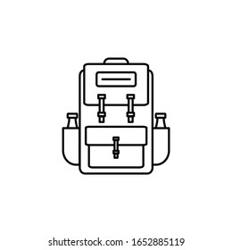 Illustration traveling bag equipment logo vector design graphic