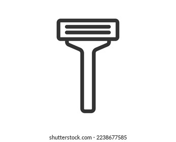 Illustration of the T-razor icon.
