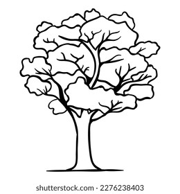 The illustration of Tre vector.
Suitable for plant icon, sign or symbol.