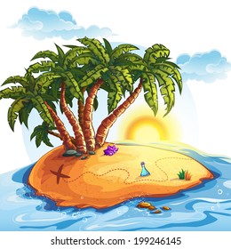 Illustration of Treasure Island