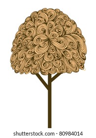 illustration of tree autumn