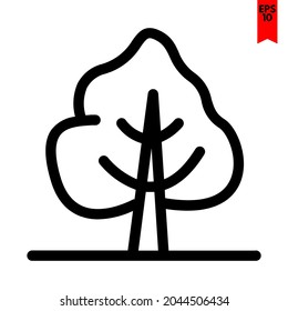 illustration of tree design icon