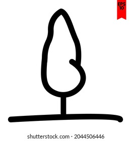 illustration of tree design icon