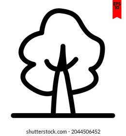illustration of tree design icon