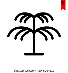 ilustración del icono de diseño de árbol