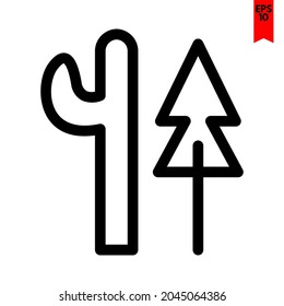 illustration of tree design icon