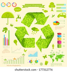 ilustración de árbol en infografía ambiental