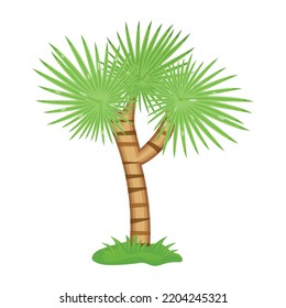 An illustration of tree flat editable vector