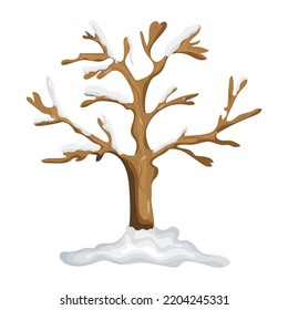 An illustration of tree flat editable vector