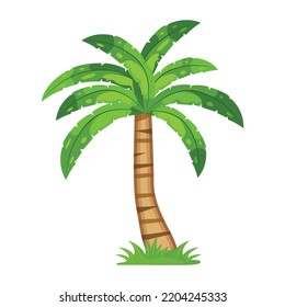 An illustration of tree flat editable vector