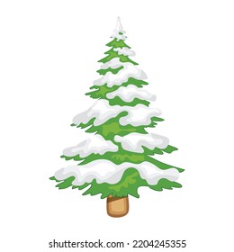 An illustration of tree flat editable vector