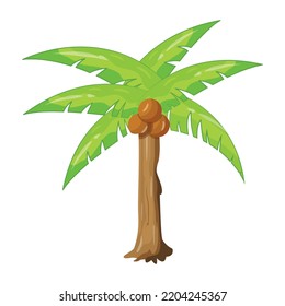 An illustration of tree flat editable vector