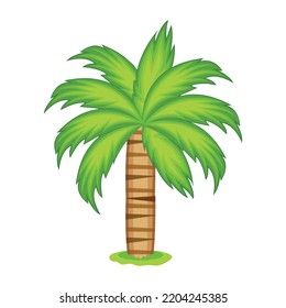 An illustration of tree flat editable vector