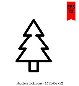 illustration of tree flat icon