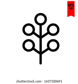 illustration of tree flat icon