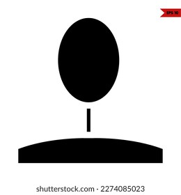 illustration of tree glyph icon 