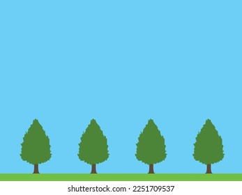 Illustration von Baumlandschaft
