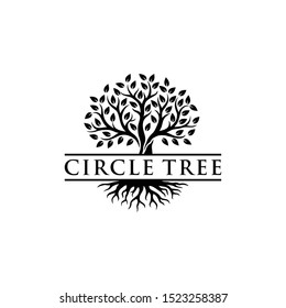 Illustration of Tree of Life Stamp Seal Emblem Oak design