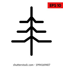 Illustration des Symbol der Baumlinie
