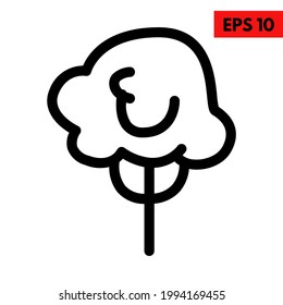 Illustration of tree line icon