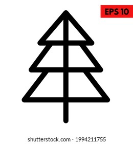 Illustration of tree line icon