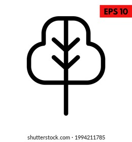 Illustration of tree line icon