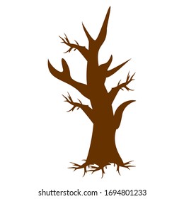 illustration of a tree on a black background