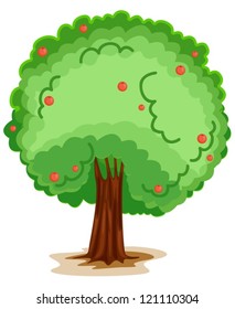illustration of a tree on a white background