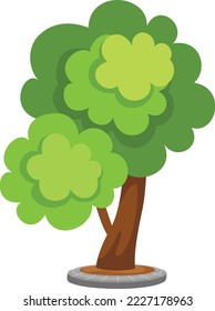 illustration of tree on white background