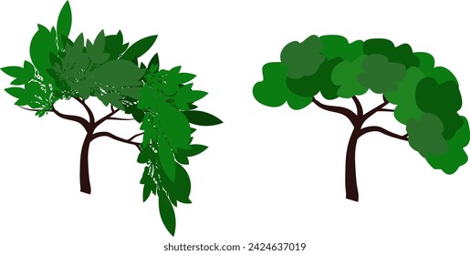 illustration of a tree on white background