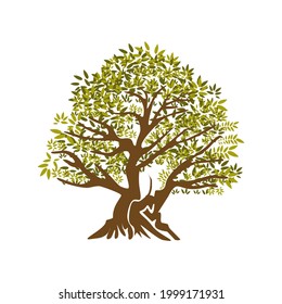 Illustration Tree with Roots. vector illustration