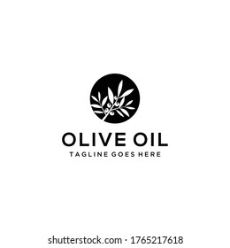 Illustration of tree stalk with many leaves and fruit to be extracted into olive oil.