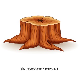 Illustration of tree stump