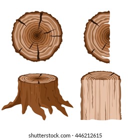 Illustration of tree stump
