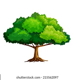 illustration of tree vector