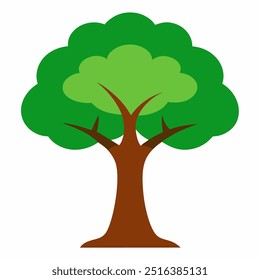 illustration of a tree with white background