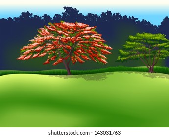 Illustration of the trees