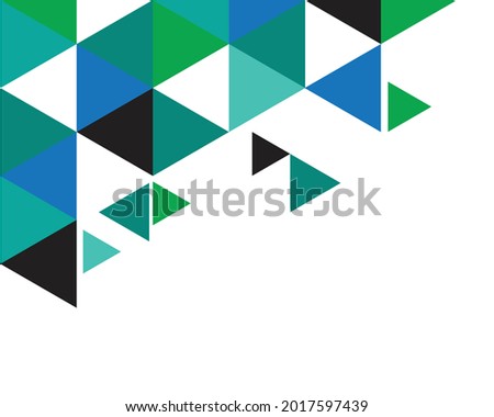Illustration of triangle geometric abstract background.
