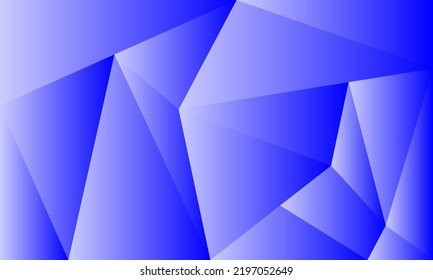 Illustration triangle shape geometry blue tone on rectangle background.