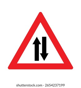 The Illustration of Triangle Two Way Traffic
