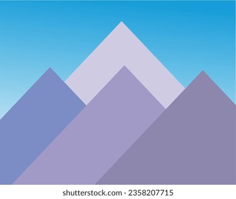 Illustration of triangles in different colors