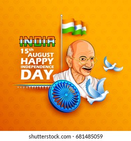 Gandhi India Flag Images Stock Photos Vectors Shutterstock